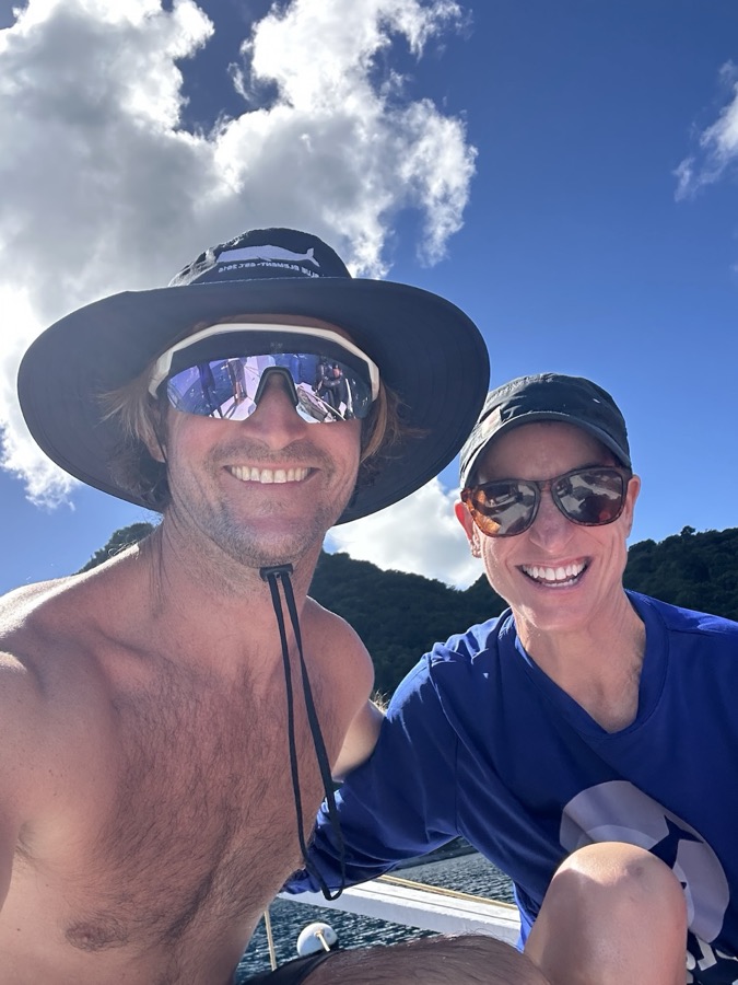 The medical team on the boat between dives