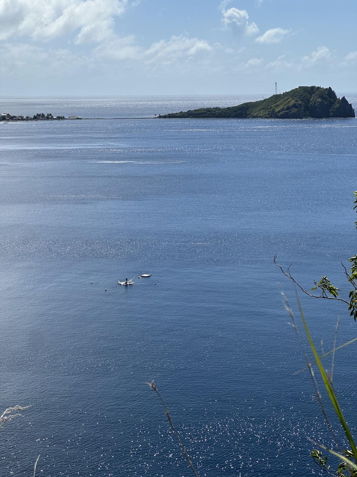 The Blue Element competition platform in Soufrière Bay, Dominica