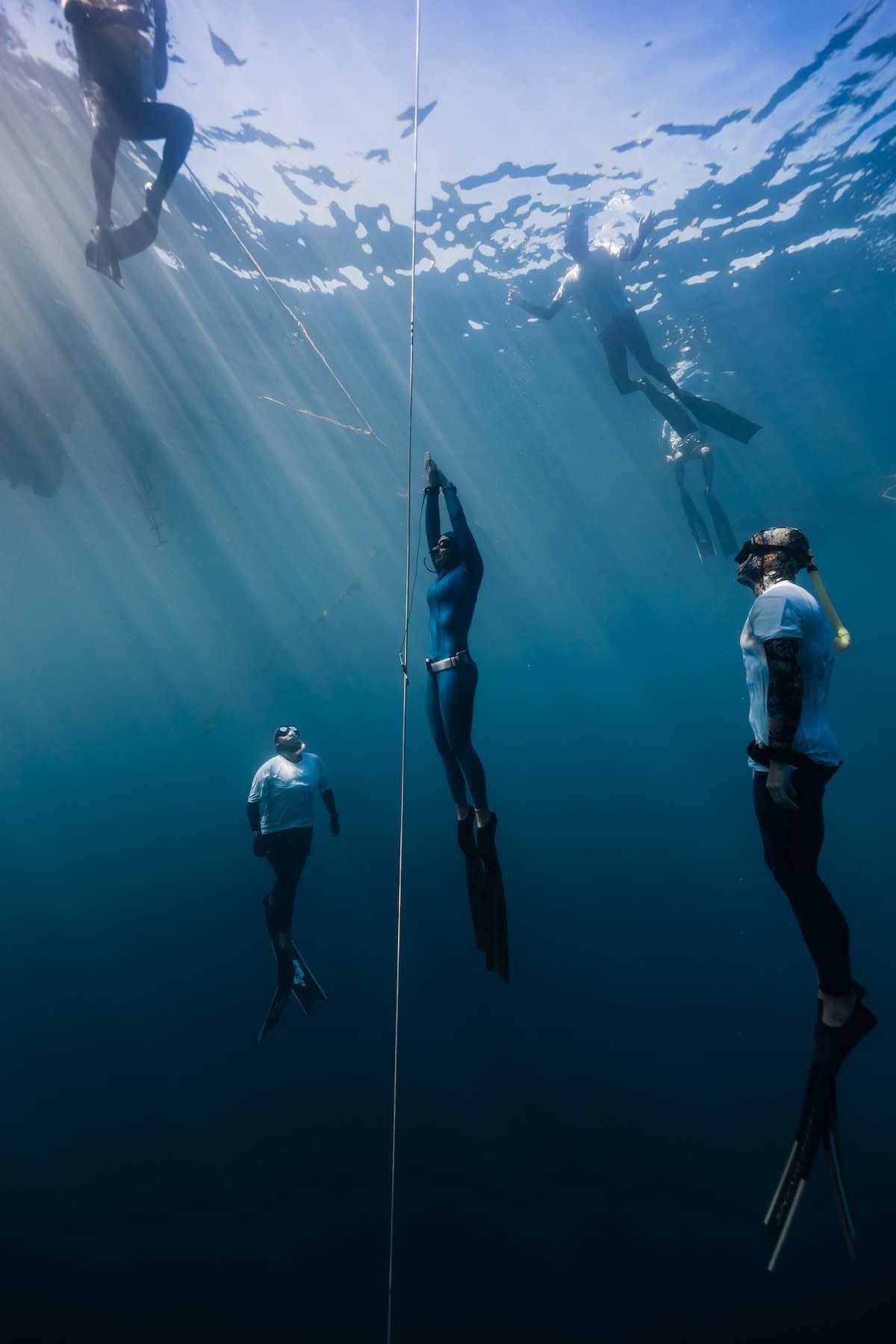 The Blue Element competition platform in Soufrière Bay, Dominica